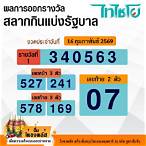 ผลรางวัลสลากกินแบ่งรัฐบาล